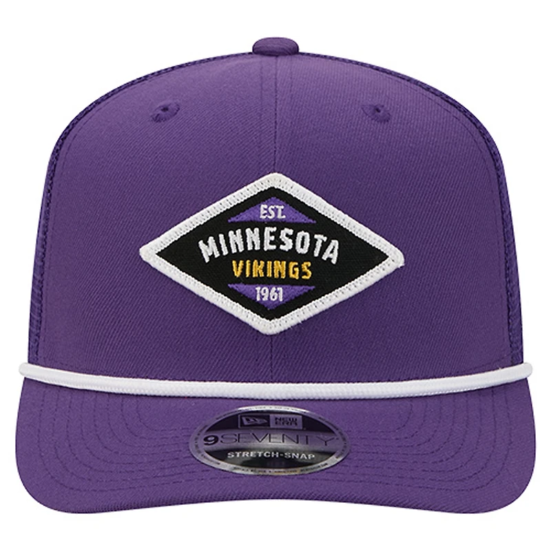 Men's New Era  Purple Minnesota Vikings Team 9SEVENTY Adjustable Hat