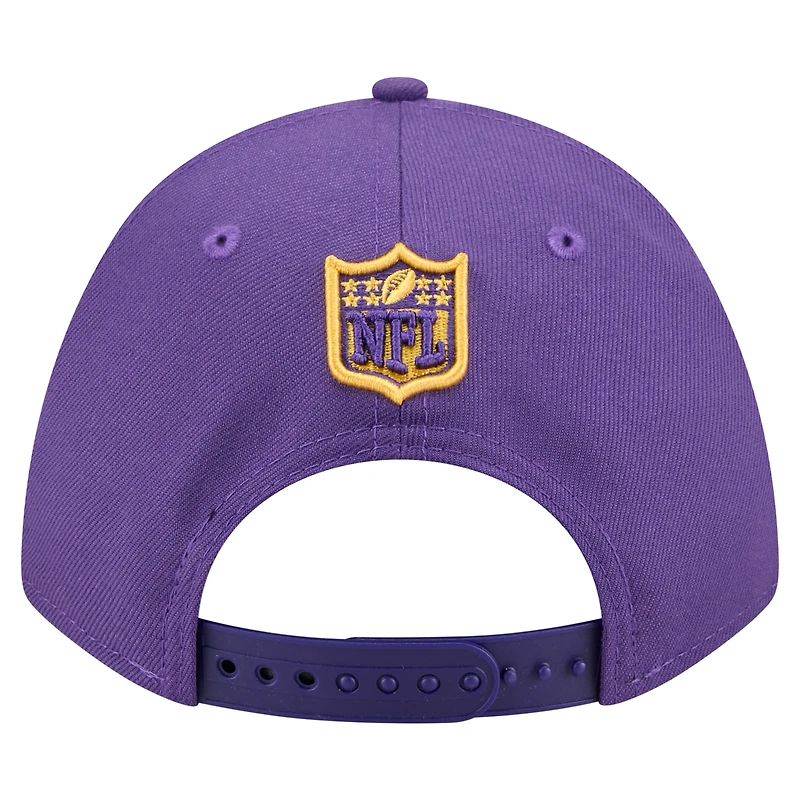 Casquette ajustable 9FORTY M-Crown violette pour homme, collection équipe des Vikings du Minnesota, New Era