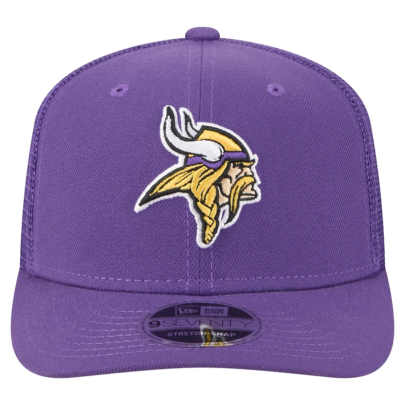 Men's New Era  Purple Minnesota Vikings Team Collection 9SEVENTY Stretch-Snap Adjustable Hat