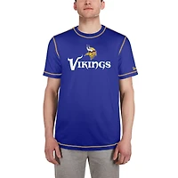Men's New Era  Purple Minnesota Vikings Third Down Puff Print T-Shirt