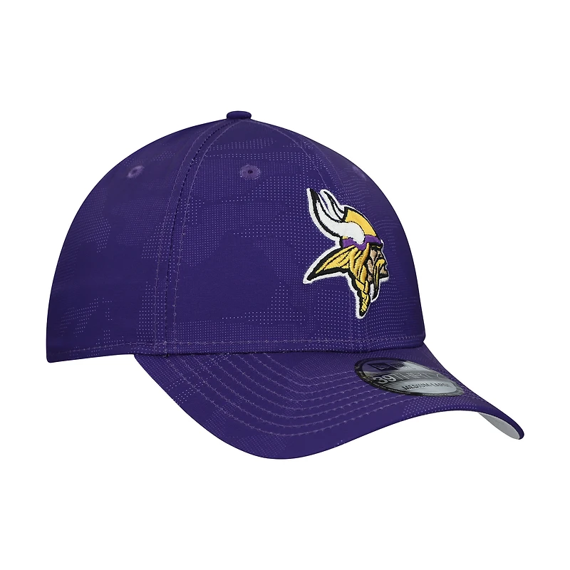 Men's New Era Purple Minnesota Vikings Tonal Camo 39THIRTY Stretch Fit Hat