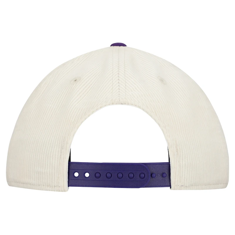 Casquette ajustable en velours côtelé 9SEVENTY pour homme, motif New Era Stone des Vikings du Minnesota