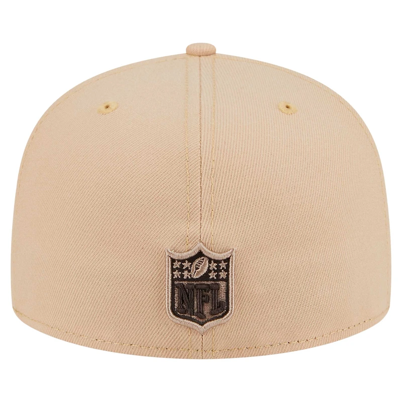 Casquette ajustée 59FIFTY pour homme des Vikings du Minnesota de New Era, couleur tan, avec pacanes confites