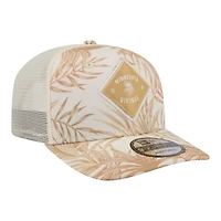 Men's New Era  Tan Minnesota Vikings Tonal Palm COOLERA 9SEVENTY Adjustable Trucker Hat