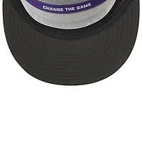 Men's New Era White/Black Minnesota Vikings 2025 Inspire Change Split Panel 9FIFTY Snapback Hat