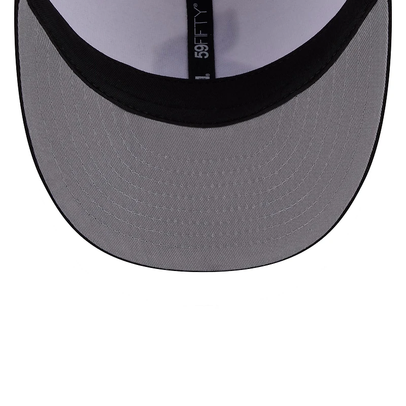 Men's New Era  White/Black Minnesota Vikings 2026 NFL Draft Pre-Curved 59FIFTY Fitted Hat