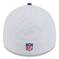 Men's New Era  White/Purple Minnesota Vikings 2025 NFL Training Camp 39THIRTY Flex Hat