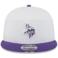 Men's New Era  White/Purple Minnesota Vikings 2025 NFL Training Camp Split Panel 9FIFTY Snapback Hat
