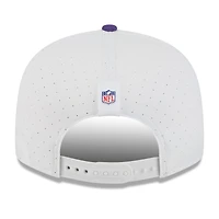 Men's New Era  White/Purple Minnesota Vikings 2025 NFL Training Camp Split Panel 9FIFTY Snapback Hat