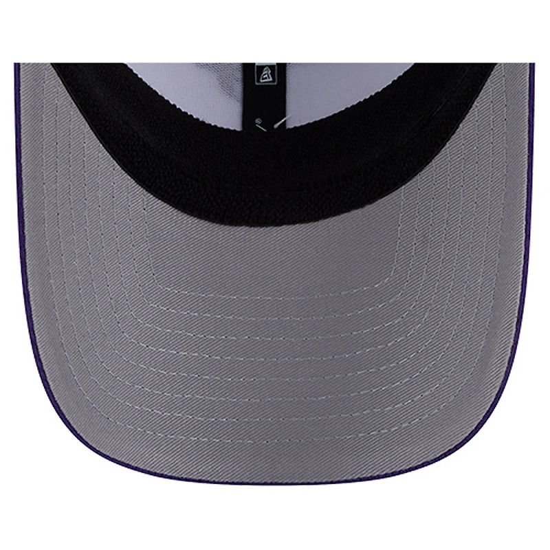 Men's New Era White/Purple Minnesota Vikings Dashmark Rays 39THIRTY Flex Hat