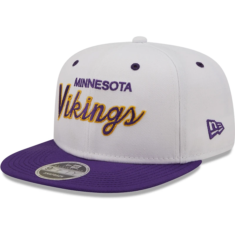 Casquette Snapback 9FIFTY Originale 9FIFTY des Minnesota Vikings New Era pour homme