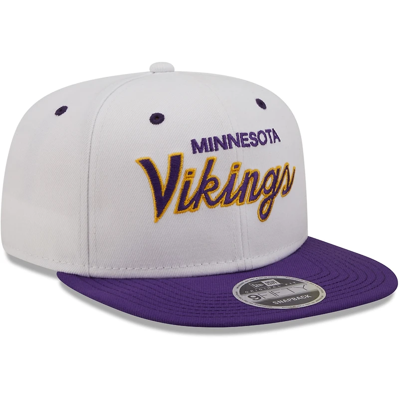 Casquette Snapback 9FIFTY Originale 9FIFTY des Minnesota Vikings New Era pour homme