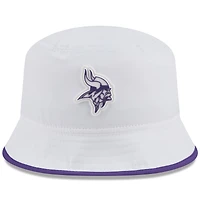 Men's New Era  White Minnesota Vikings 2025 NFL Training Camp Stretch Bucket Hat