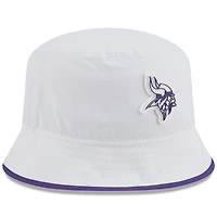 Men's New Era  White Minnesota Vikings 2025 NFL Training Camp Stretch Bucket Hat