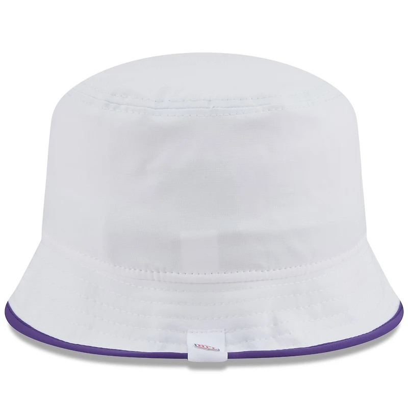 Men's New Era  White Minnesota Vikings 2025 NFL Training Camp Stretch Bucket Hat