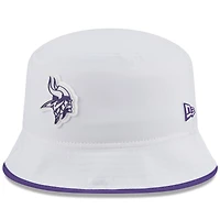 Men's New Era  White Minnesota Vikings 2025 NFL Training Camp Stretch Bucket Hat