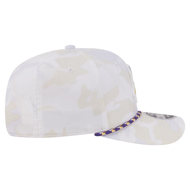 Men's New Era  White Minnesota Vikings Camo Rope 9SEVENTY Adjustable Hat