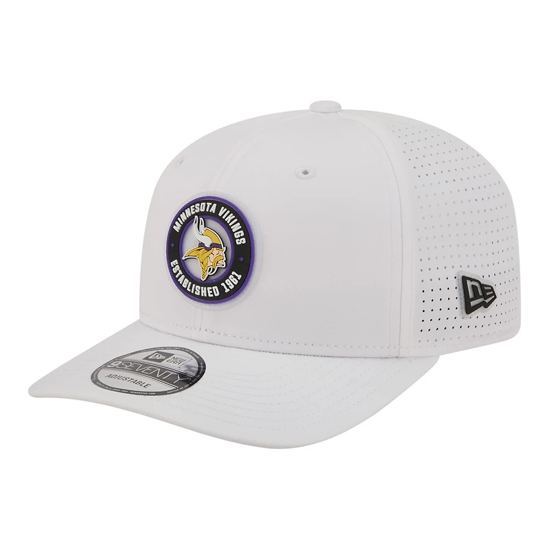 Casquette ajustable New Era blanche Minnesota Vikings COOLERA 9SEVENTY pour homme