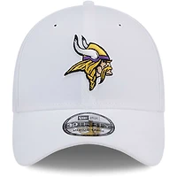 Men's New Era White Minnesota Vikings Main 39THIRTY Flex Hat