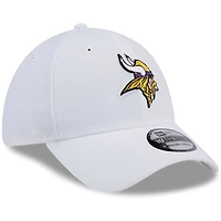 Men's New Era White Minnesota Vikings Main 39THIRTY Flex Hat