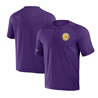 T-shirt Henley violet délavé NFL x Darius Rucker pour homme, collection Fanatics, Minnesota Vikings