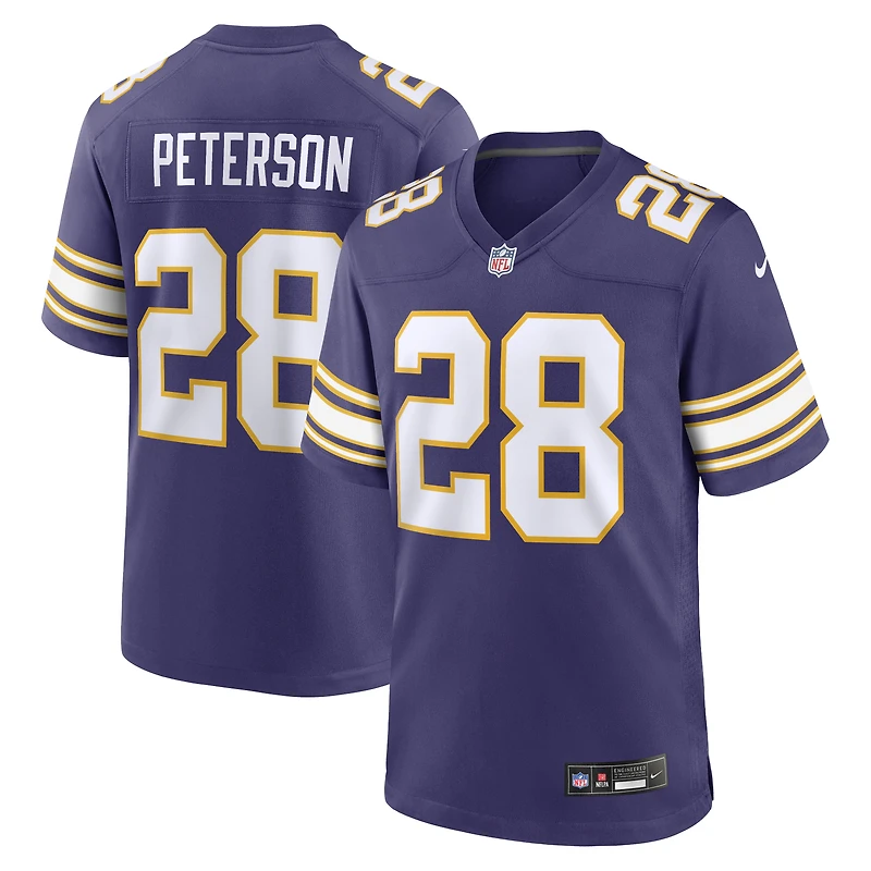 Men's Nike Adrian Peterson Purple Minnesota Vikings Alternate 2 Classic Retired Game Jersey
