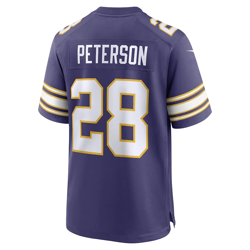 Men's Nike Adrian Peterson Purple Minnesota Vikings Alternate 2 Classic Retired Game Jersey