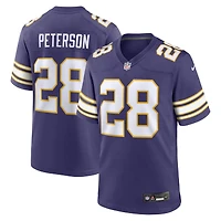 Men's Nike Adrian Peterson Purple Minnesota Vikings Alternate 2 Classic Retired Game Jersey