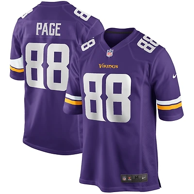 Maillot de joueur retraité Nike Alan Page des Minnesota Vikings pour homme, violet