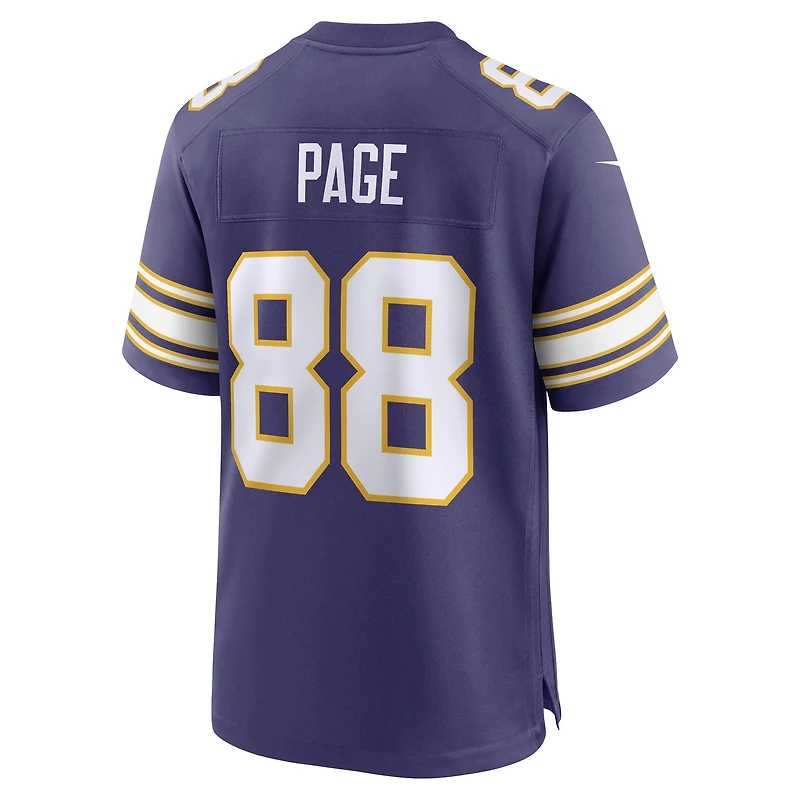 Men's Nike Alan Page Purple Minnesota Vikings Retired Player Alternate Game Jersey