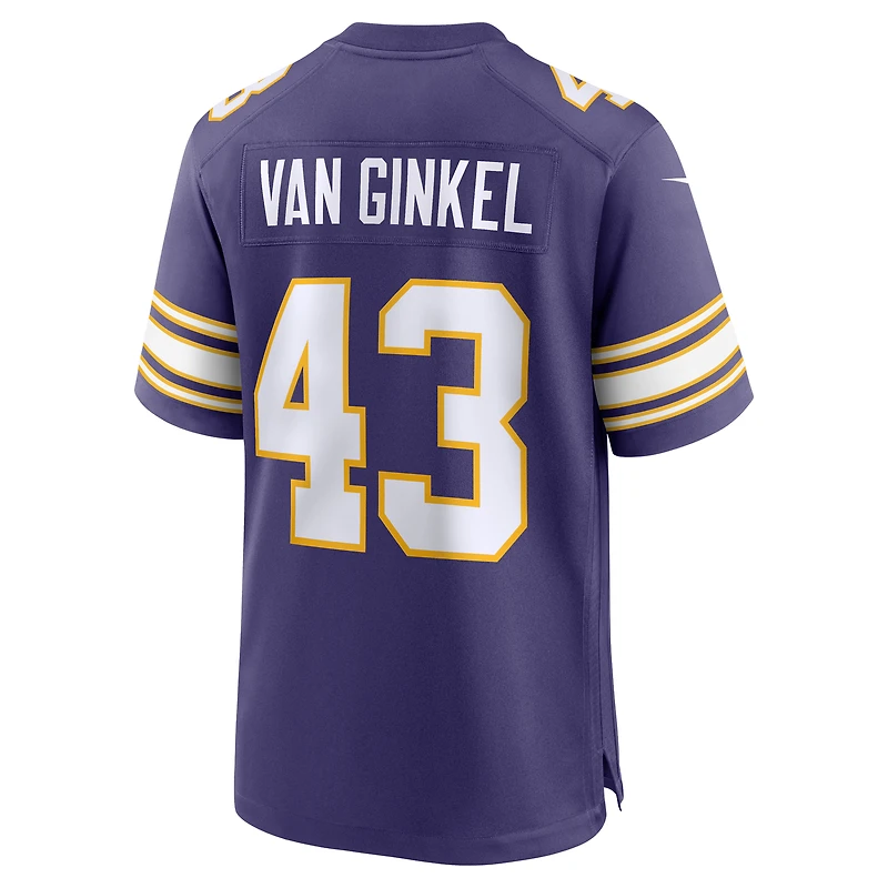 Maillot de match alternatif Nike Andrew Van Ginkel pour hommes des Minnesota Vikings