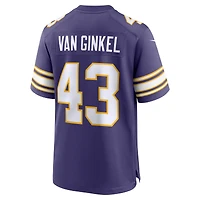 Maillot de match alternatif Nike Andrew Van Ginkel pour hommes des Minnesota Vikings