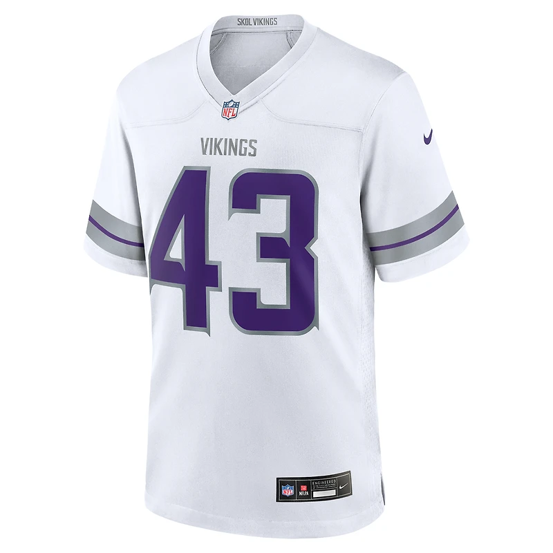 Maillot de match alternatif Nike Andrew Van Ginkel pour hommes des Vikings du Minnesota, blanc