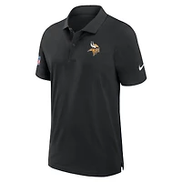 Men's Nike Black Minnesota Vikings 2024/25 Sideline Performance Polo
