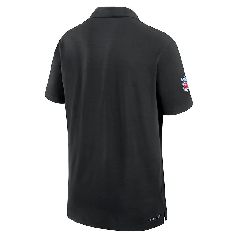 Men's Nike Black Minnesota Vikings 2024/25 Sideline Performance Polo
