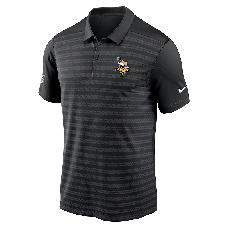Men's Nike Black Minnesota Vikings 2024 Sideline Victory Performance Polo