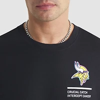 T-shirt Nike noir Minnesota Vikings 2025 NFL Crucial Catch Tri-Blend Dri-FIT pour homme
