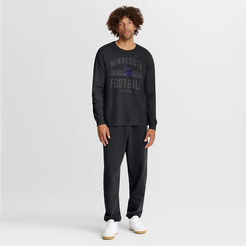 Men's Nike Black Minnesota Vikings Essential Long Sleeve T-Shirt