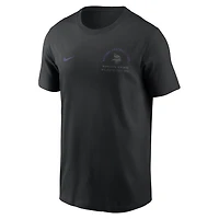 Men's Nike  Black Minnesota Vikings Essential T-Shirt