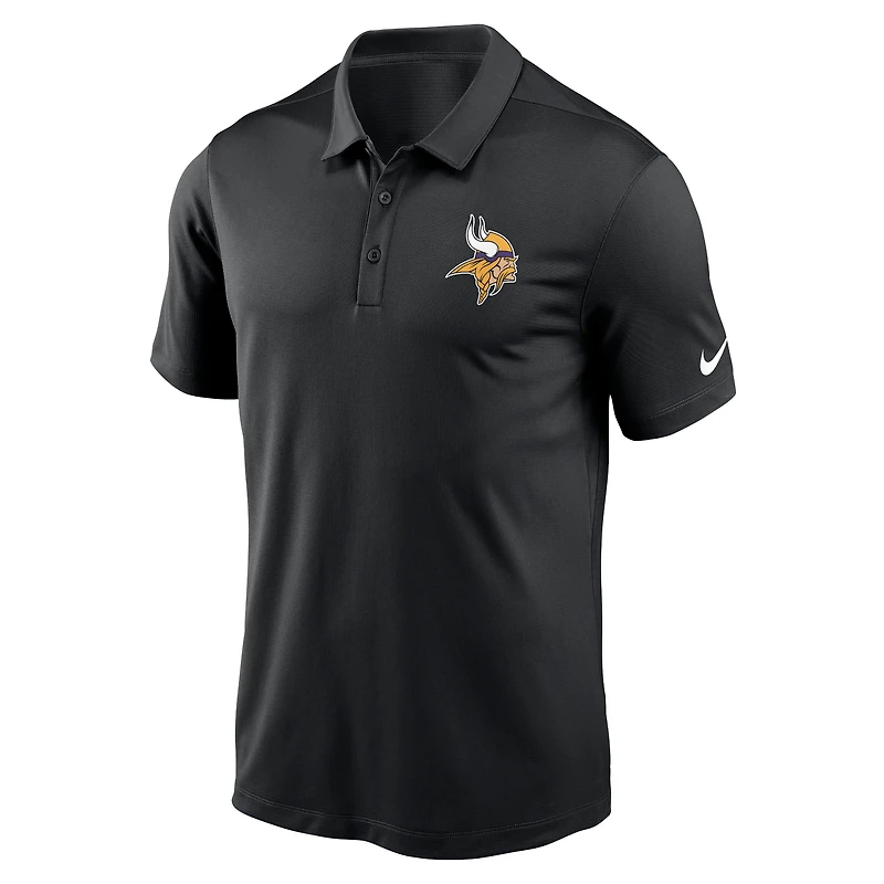 Men's Nike Black Minnesota Vikings Franchise Logo Performance Polo
