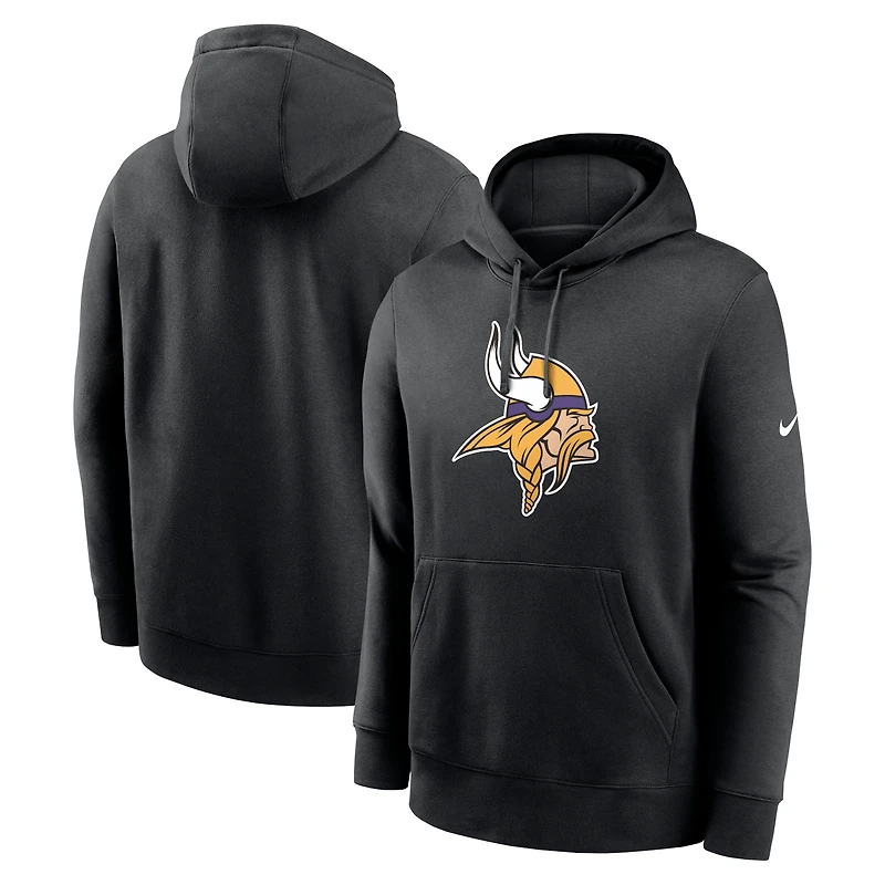 Sweat à capuche Nike noir avec logo du club Primetime des Minnesota Vikings pour homme