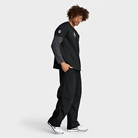 T-shirt Nike noir à manches longues Therma-FIT pour homme, motif coach des Vikings du Minnesota
