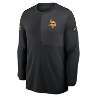 Men's Nike Minnesota Vikings Sideline Coach UV Dri-FIT Long Sleeve Shirt