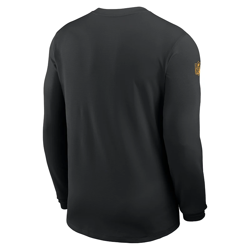 Maillot Nike noir à manches longues pour homme