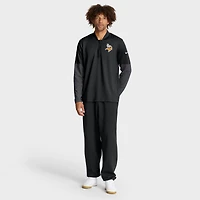 Men's Nike Black Minnesota Vikings Sideline Dri-FIT Half-Zip Pullover
