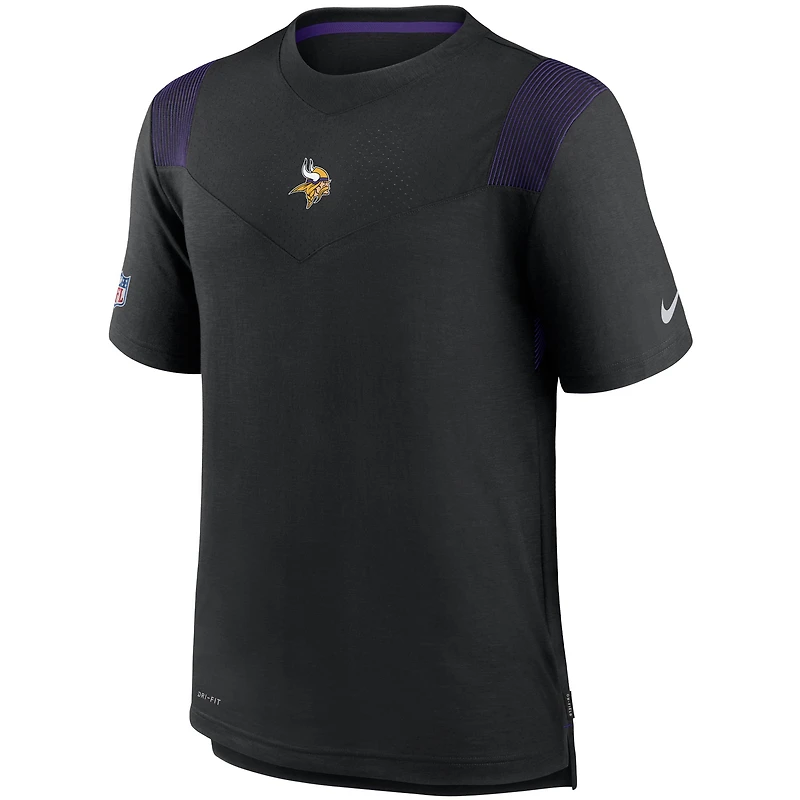 Men's Nike Black Minnesota Vikings Sideline Player UV Performance T-Shirt