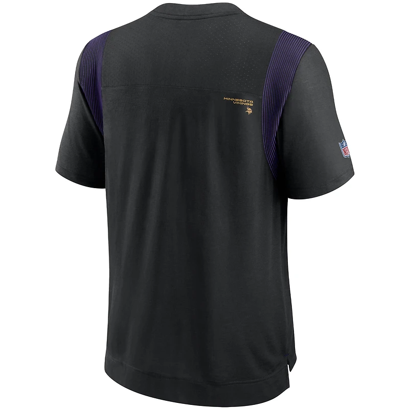 Men's Nike Black Minnesota Vikings Sideline Player UV Performance T-Shirt
