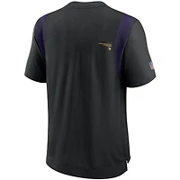 Men's Nike Black Minnesota Vikings Sideline Player UV Performance T-Shirt
