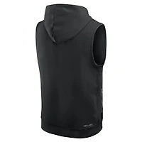 Sweat à capuche sans manches Nike Minnesota Vikings Sideline Standard Issue Dri-FIT noir pour homme