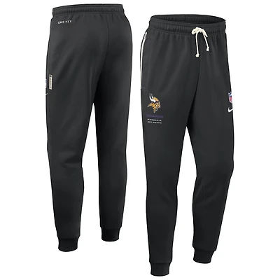 Pantalon Nike Dri-FIT Sideline Standard Issue noir pour homme, Minnesota Vikings, modèle Issue.